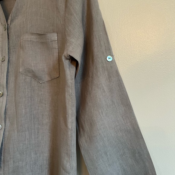 100% Linen Long Tunic - Picture 3 of 8